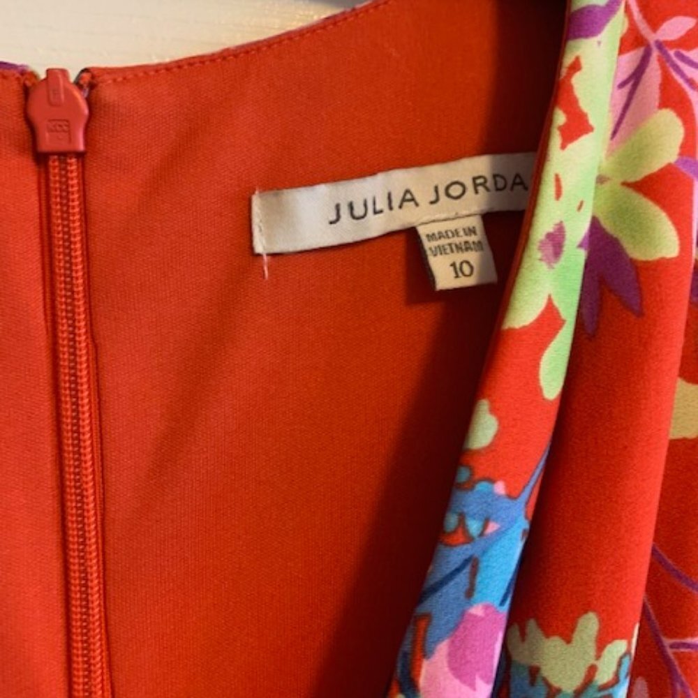 julia jordan Red Floral Midi Dress - Picture 4 of 9